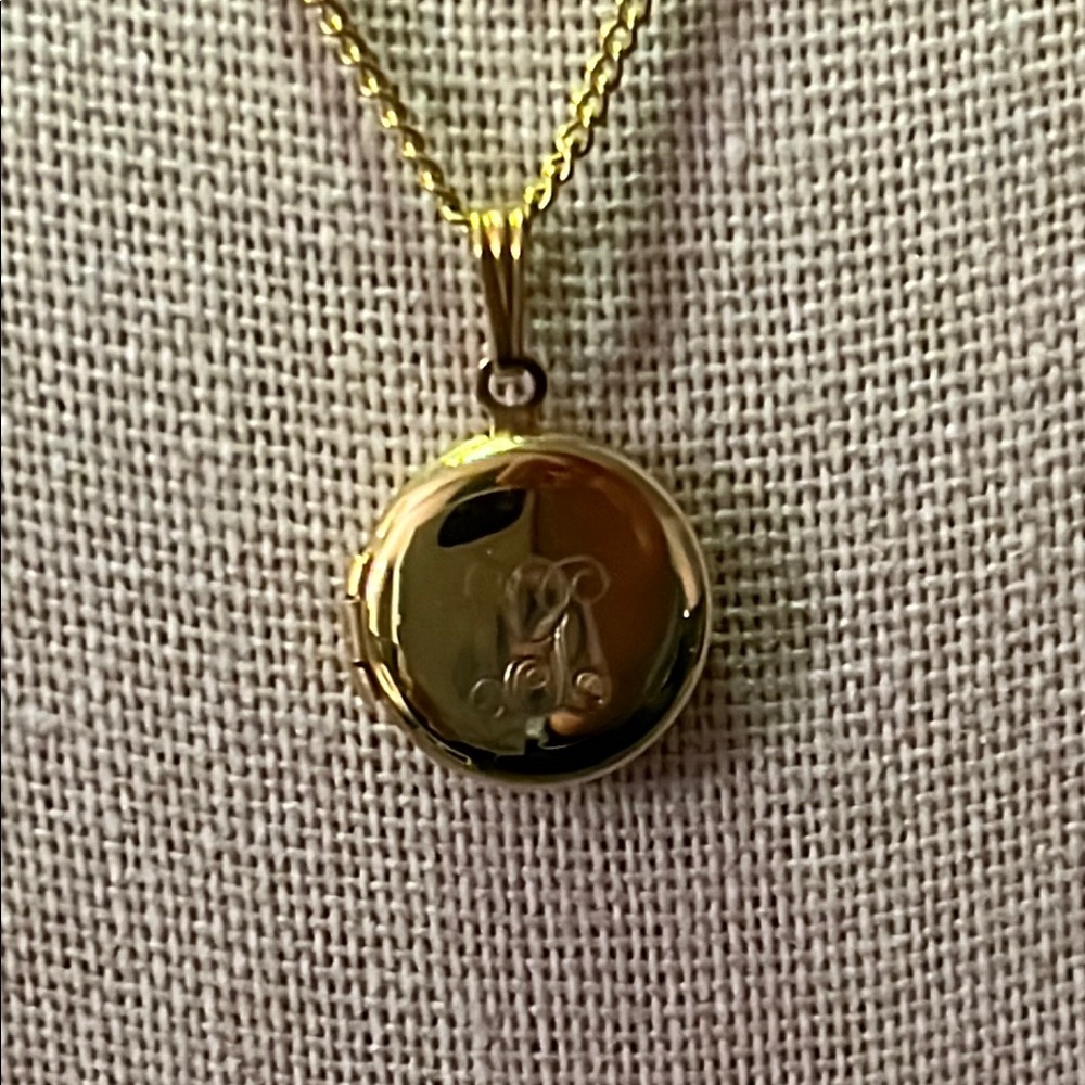 G Engraved Locket